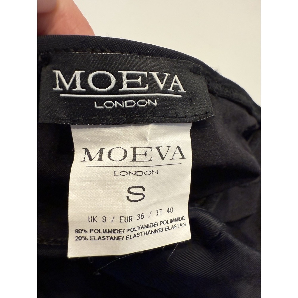 Moeva London Black Mesh Panel Plunge Halter One‑Piece Swimsuit S - Picture 5 of 9